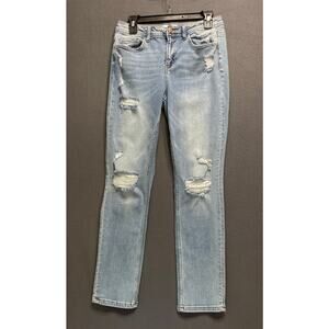 Flying‎ Monkey Jeans Women's Distressed light wash Jeans sz 26 chic effortless